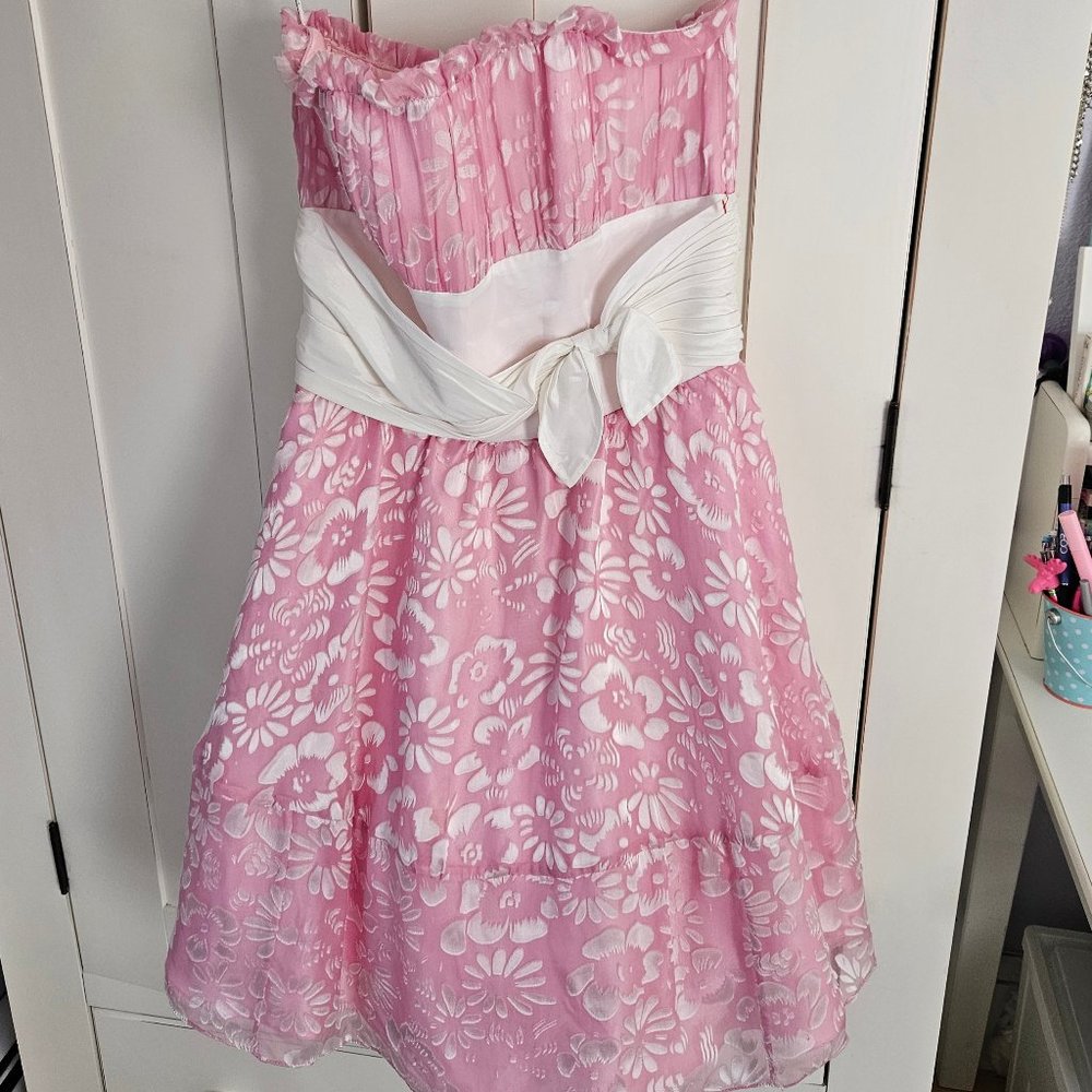 BETSEY JOHNSON EVENING Pink Prom Dress Cupcake Tea Party